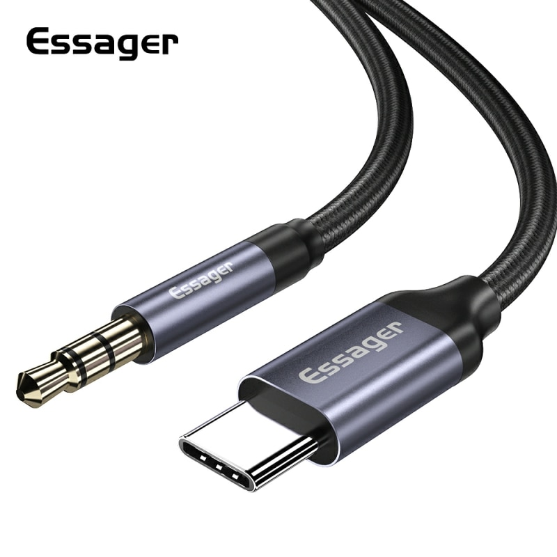 Earphone Splitter Jack - Essager USB C TO 3.5mm AUX