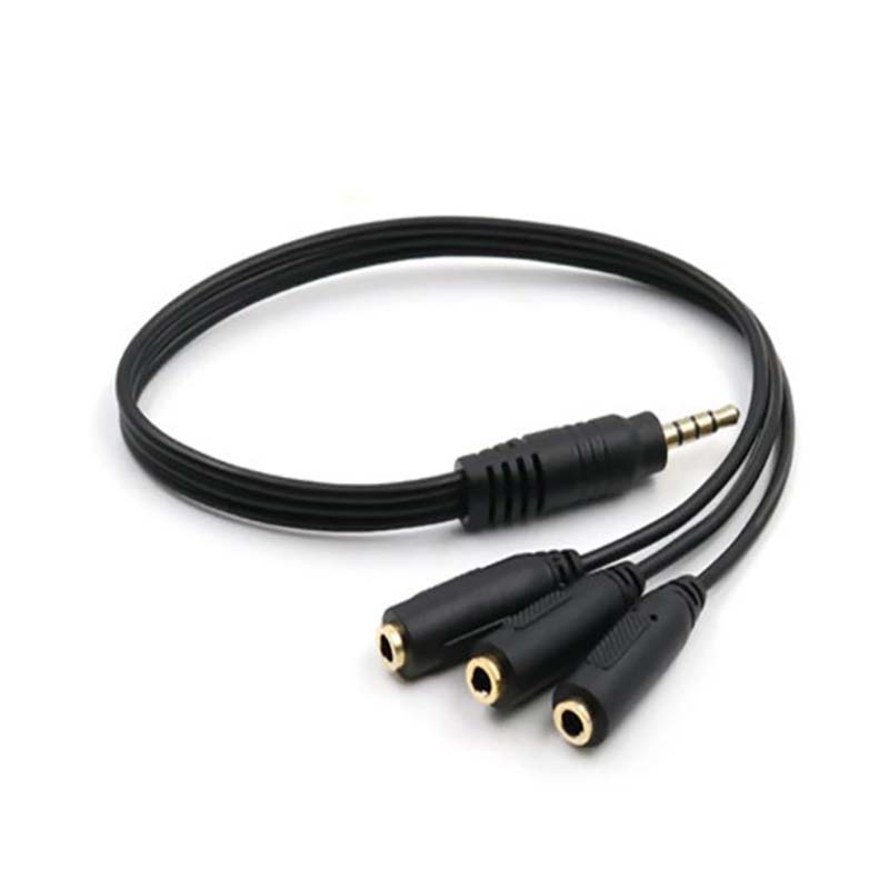 Earphone Splitter Jack - 1 ชิ้น อะแดปเตอร์แยกสัญญาณเสียง 3 ทาง ขนาด