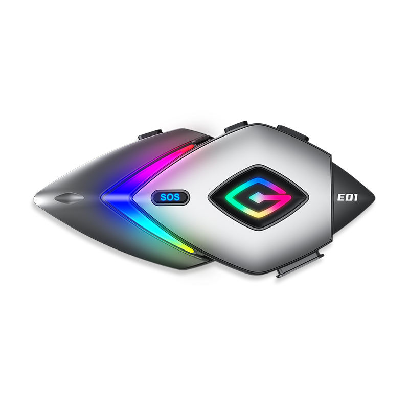 Bluetooth Headset On Ear - สินค้าใหม่ ชุดหูฟังสำหรับนักขี่มอเตอร์ไซค์ หูฟังไร้สายแบบครอบหู แสง RGB แฟนตาซี