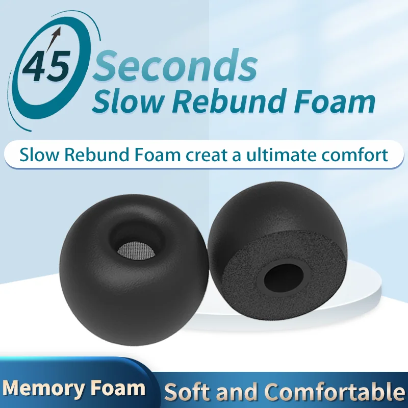 Earphone Foam Tip - จุกหูฟังเมมโมรี่โฟมนุ่ม ป้องกันเสียงรบกวน สวมใส่สบาย จุกหูฟังเมมโมรี่โฟม แผ่นรองหูฟัง สำหรับหูฟังแบบใส่ในหู