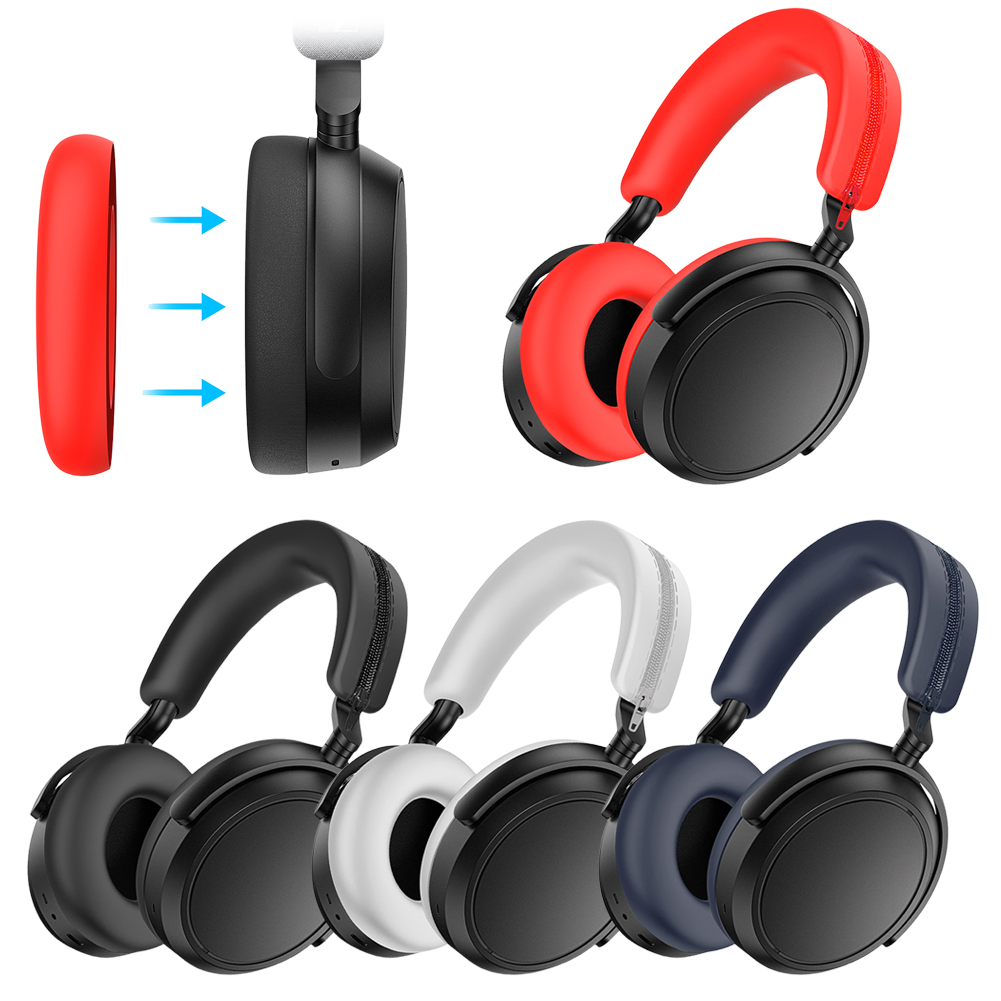 Sennheiser Headphone Momentum 4 - เคสหูฟังซิลิโคน ปลอกหุ้มป้องกันหูฟัง ฝาครอบหูฟัง ปลอกหุ้มหูฟังสำหรับเปลี่ยน สำหรับหูฟัง Sennheiser