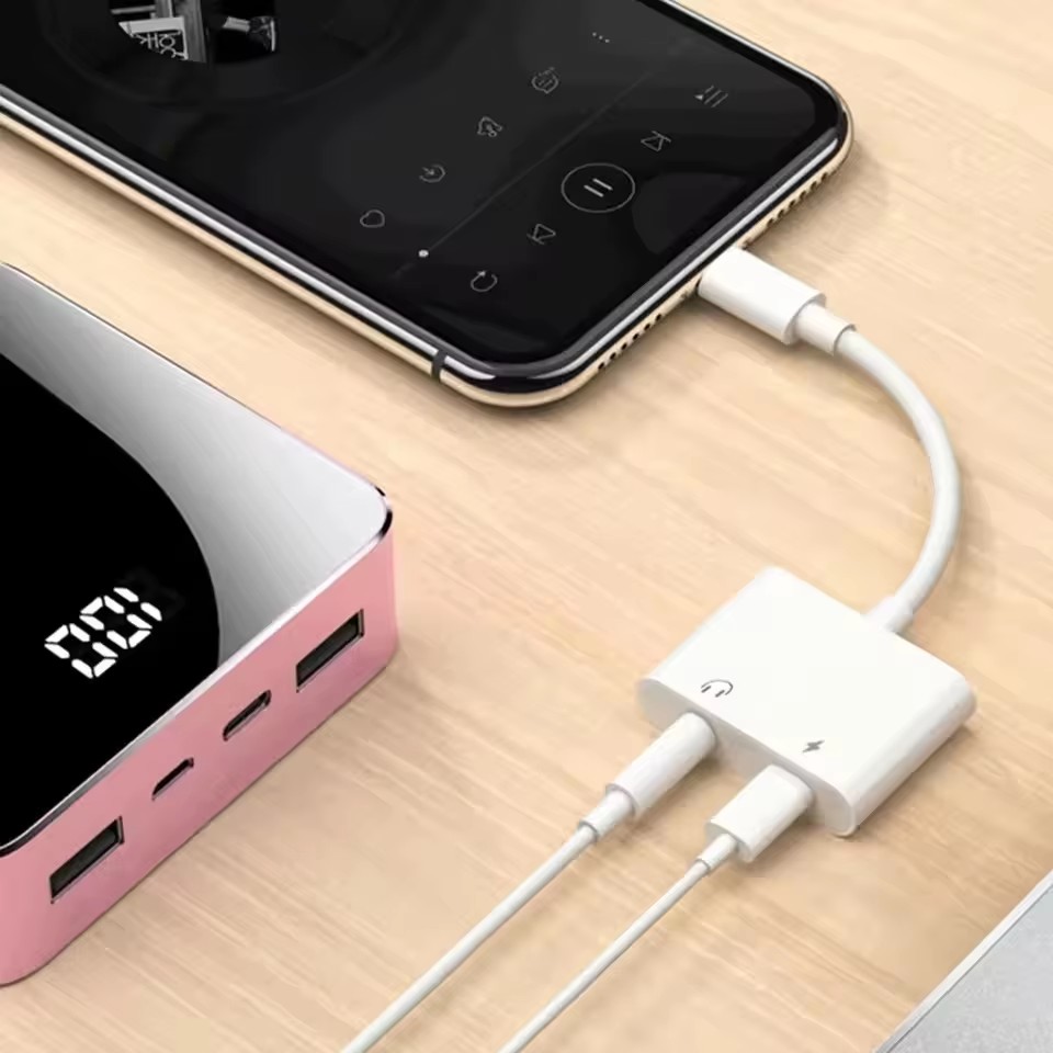 อะแดปเตอร์แปลงเสียงและชาร์จ 2  - Earphone Splitter Jack บทวิจารณ์และราคา