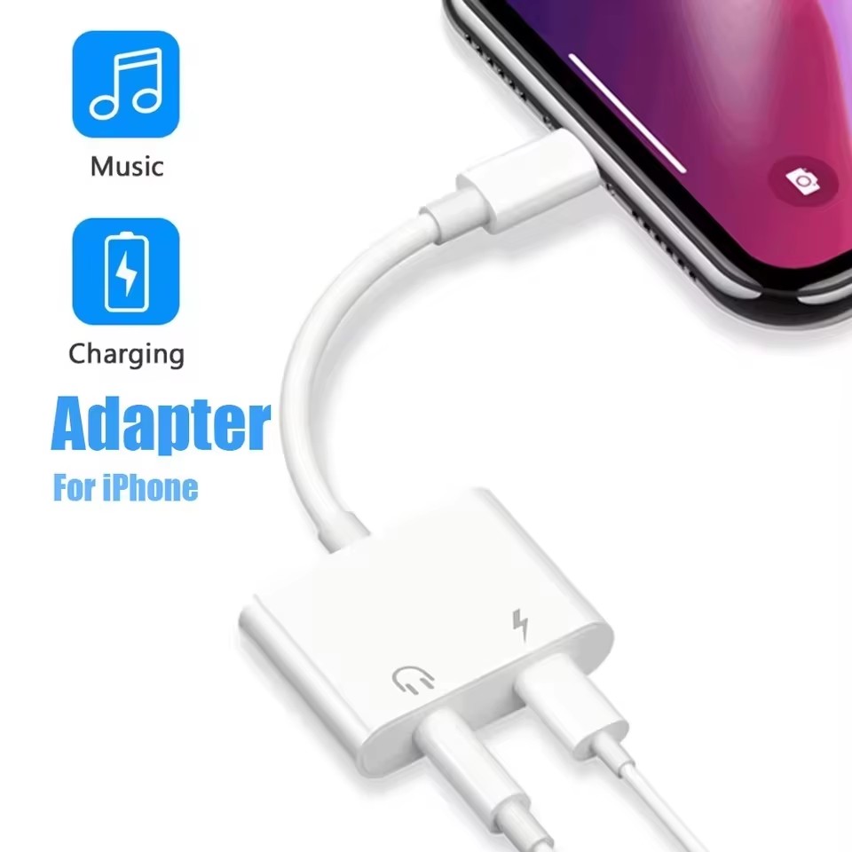อะแดปเตอร์แปลงเสียงและชาร์จ 2  - Earphone Splitter Jack บทวิจารณ์และราคา