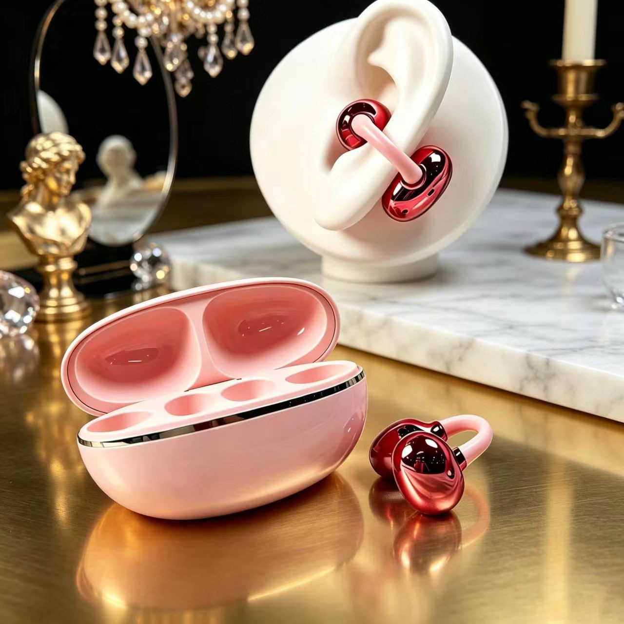 หูฟังบลูทูธแบบหนีบหู หูฟังไร้ส - Earbuds Charging Case บทวิจารณ์และราคา