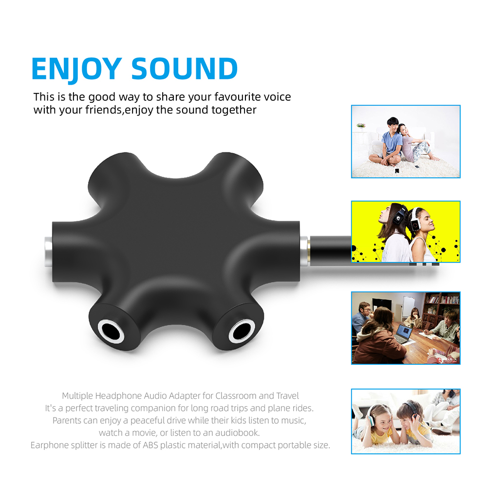 อะแดปเตอร์แยกเสียงหูฟังแบบแจ็ค - Earphone Splitter Jack บทวิจารณ์และราคา