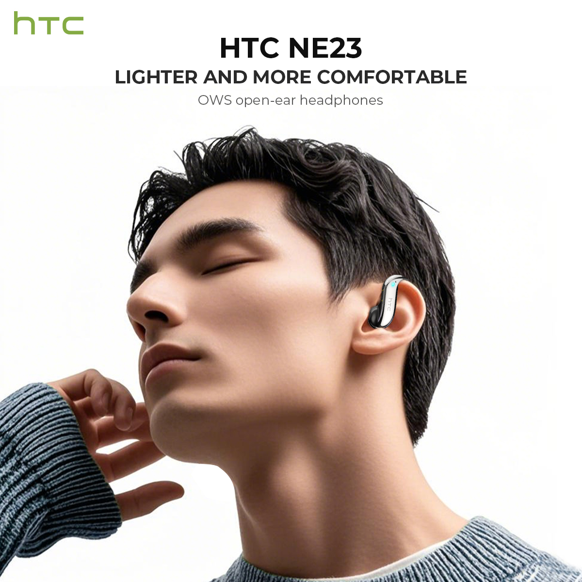 หูฟังบลูทูธแบบเปิดหู HTC เล่นไ - Noise Cancelling Headphone บทวิจารณ์และราคา