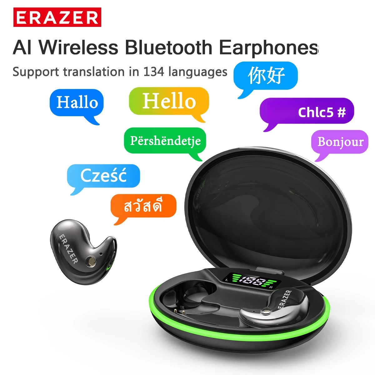 หูฟังบลูทูธแบบอินเอียร์ EARZER - Earbuds Charging Case บทวิจารณ์และราคา
