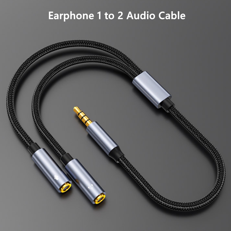 แจ็ค 3.5 มม.Aux Audio Cable ชา - Earphone Splitter Jack บทวิจารณ์และราคา