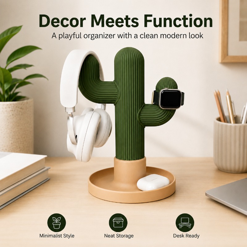 ที่วางหูฟังแบบมินิมอลรูปกระบอง - Headphone Stand Desk บทวิจารณ์และราคา